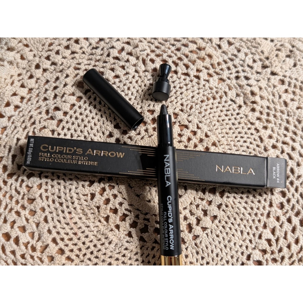 NIB NABLA Cupid's Arrow Full Colour Stylo Eyeliner Arrow Black Longwear Vegan